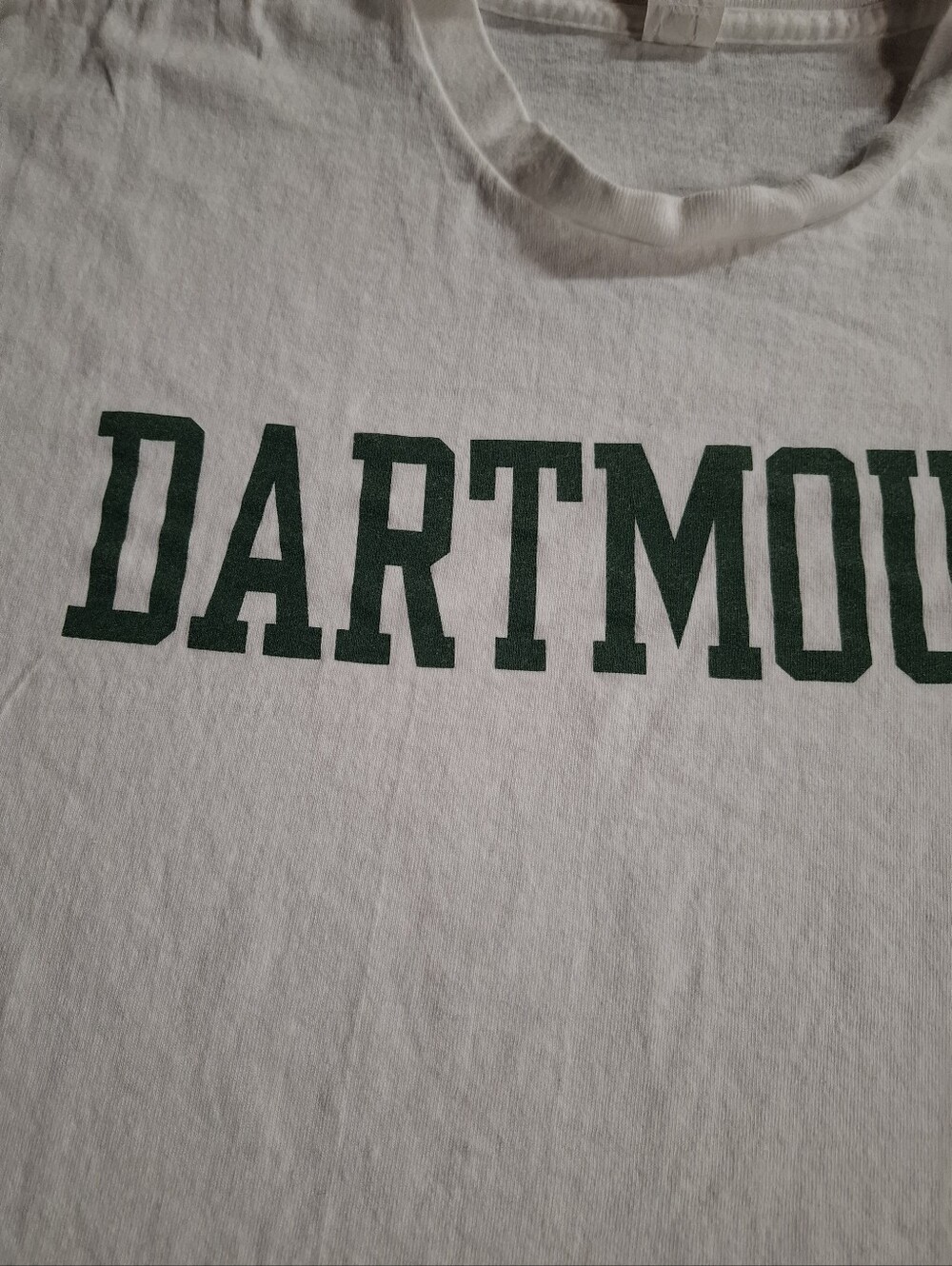 Vintage Dartmouth College White T-Shirt Green Lettering Made in USA  Size XL - Picture 3 of 4